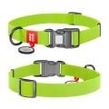 Фото Нашийник для собак водостійкий WAUDOG Waterproof c QR паспортом, пластикова пряжка-фастекс, Ш 25 мм, Дов 38-58 см, салатовий купити за ціною ₴323.00