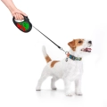 Фото Повідець-рулетка для собак WAUDOG R-leash, малюнок "Калина", S, до 15 кг, 5 м, світловідбиваюча стрічка чорний купити за ціною ₴584.60
