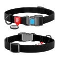 Фото Нашийник для собак водостійкий WAUDOG Waterproof c QR паспортом, пластикова пряжка-фастекс, Ш 25 мм, Дов 34-49 см, чорний купити за ціною ₴262.74