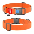 Фото Нашийник для собак водостійкий WAUDOG Waterproof з QR паспортом, пластиковий фастекс, XXL, Ш 40 мм, Дов 46-70 см, помаранчевий купити за ціною ₴452.00