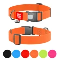 Фото Нашийник для собак водостійкий WAUDOG Waterproof з QR паспортом, пластиковий фастекс, XXL, Ш 40 мм, Дов 46-70 см, помаранчевий купити за ціною ₴452.00