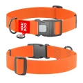 Фото Нашийник для собак водостійкий WAUDOG Waterproof з QR паспортом, пластиковий фастекс, XXL, Ш 40 мм, Дов 46-70 см, помаранчевий купити за ціною ₴452.00