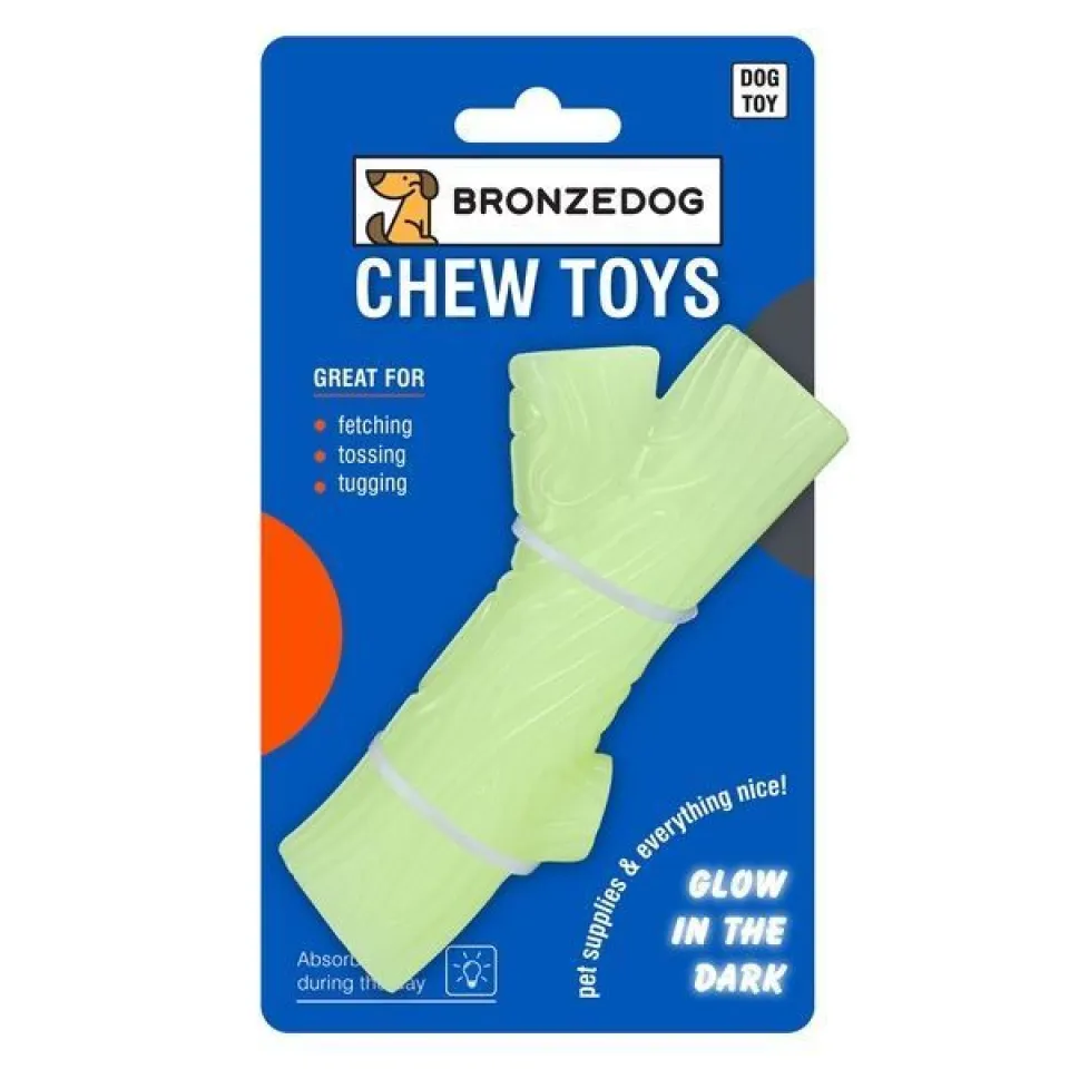 Фото Іграшка світлонакопичувальна для собак Bronzedog Chew Dogwood Гілка 7 х 13 см купити за ціною ₴186.00