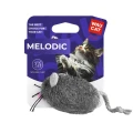 Фото Іграшка для котів WAUCAT Fun Melodic Мишка сіра зі звуковим чипом, штучне хутро, 13 см купити за ціною ₴196.00