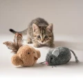 Фото Іграшка для котів WAUCAT Fun Melodic Мишка сіра зі звуковим чипом, штучне хутро, 13 см купити за ціною ₴196.00
