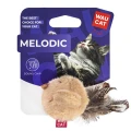 Фото Іграшка для котів WAUCAT Fun Melodic Пташка бежева зі звуковим чипом, штучне хутро, 11 см купити за ціною ₴172.00