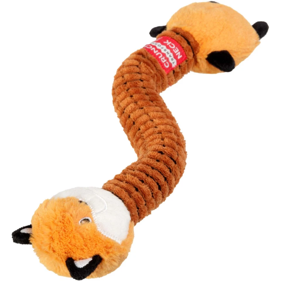 Фото Іграшка для собак WAUDOG Fun Crunchy Лисиця, бавовна, поліестер, пластик, поролон, 37 см, Помаранчева купити за ціною ₴479.00