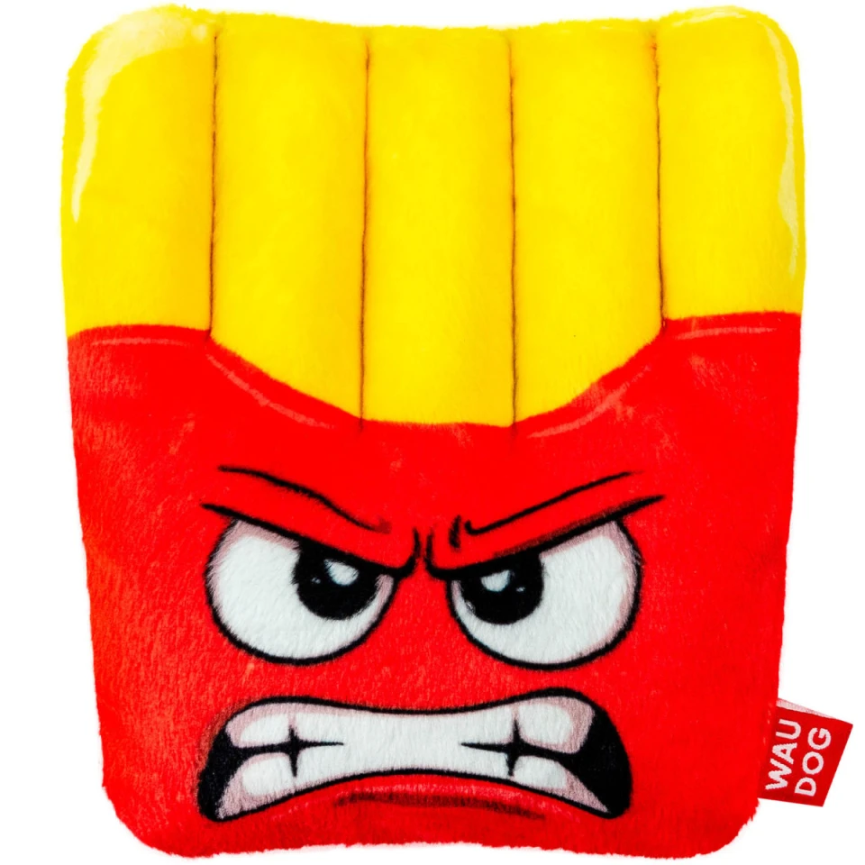 Фото Іграшка для собак WAUDOG Fun Plush Картопля фрі, плюш, 14,5х12 см Червоно-Жовта купити за ціною ₴200.00
