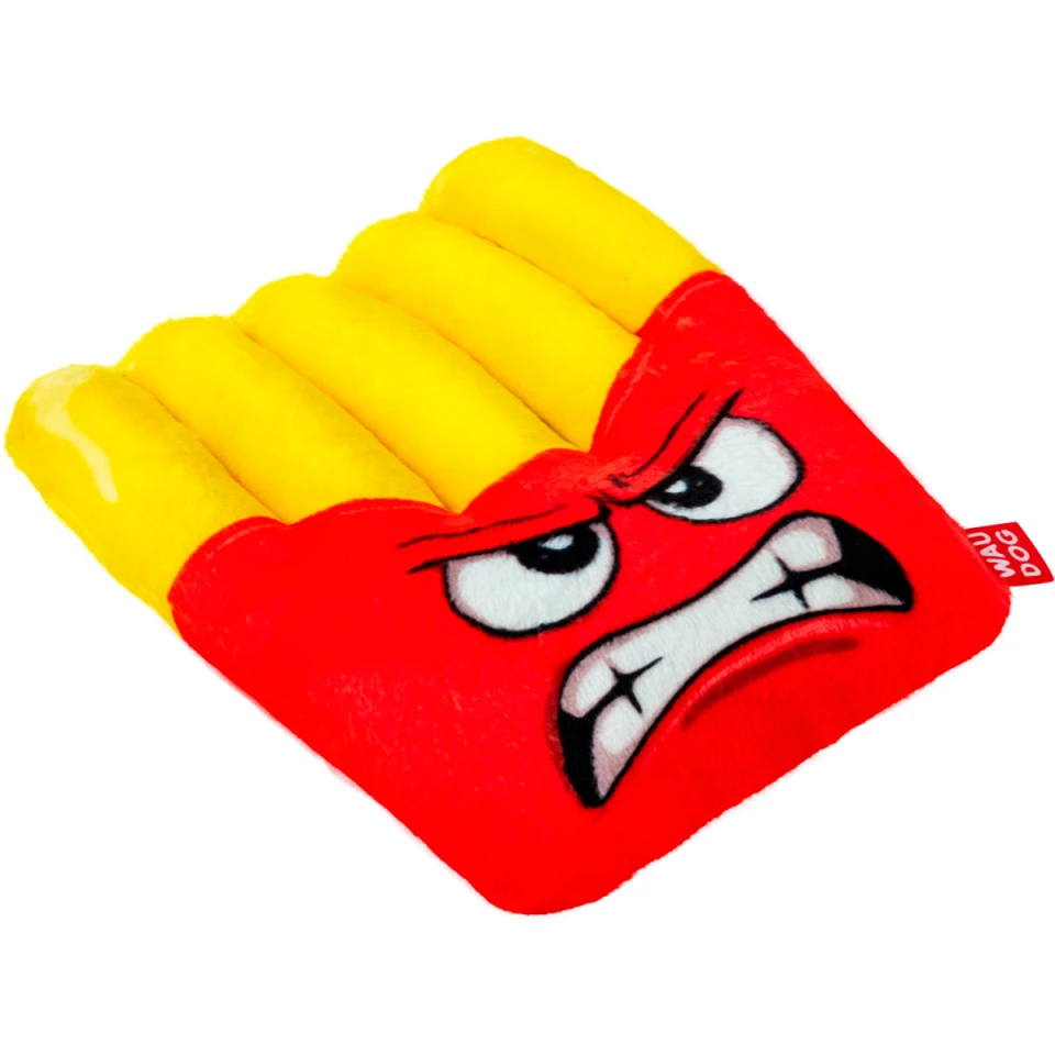 Фото Іграшка для собак WAUDOG Fun Plush Картопля фрі, плюш, 14,5х12 см Червоно-Жовта купити за ціною ₴200.00