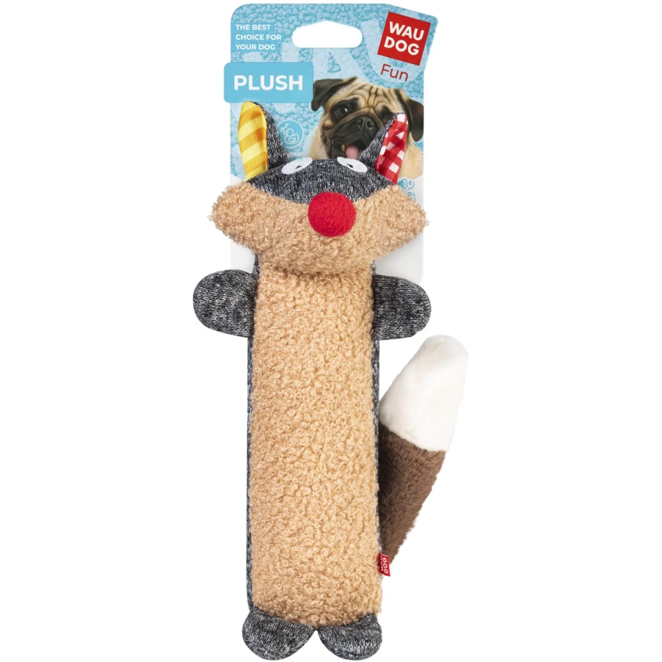 Фото Іграшка для собак WAUDOG Fun Plush Єнот, трикотаж, Ш 7 см, Д 24 см, L купити за ціною ₴337.00
