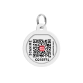 Фото Адресник для собак та котів металічний WAUDOG Smart ID з QR паспортом, малюнок "Авокадо 2", круг, Д 25 мм купити за ціною ₴150.00