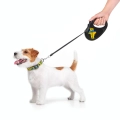 Фото Повідець-рулетка для собак WAUDOG R-leash, малюнок "Дім", S, до 15 кг, 5 м, світловідбиваюча стрічка чорний купити за ціною ₴584.60