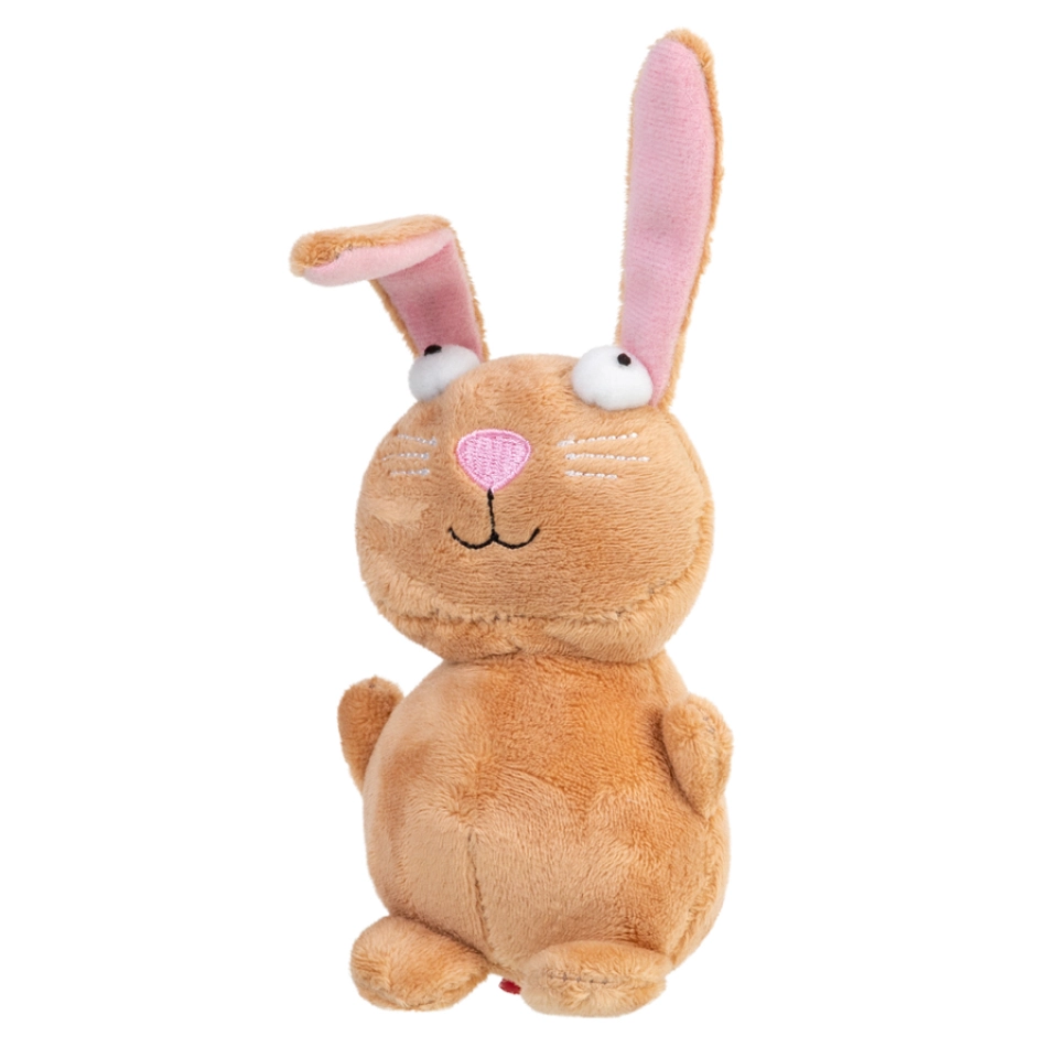 Фото Іграшка для собак Кролик з пищалкою GiGwi Plush, плюш, 16 см купити за ціною ₴265.00