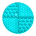 Фото Килимок для злизування і повільного харчування WAUDOG Silicone, 211х211х30 мм, блакитний купити за ціною ₴444.00