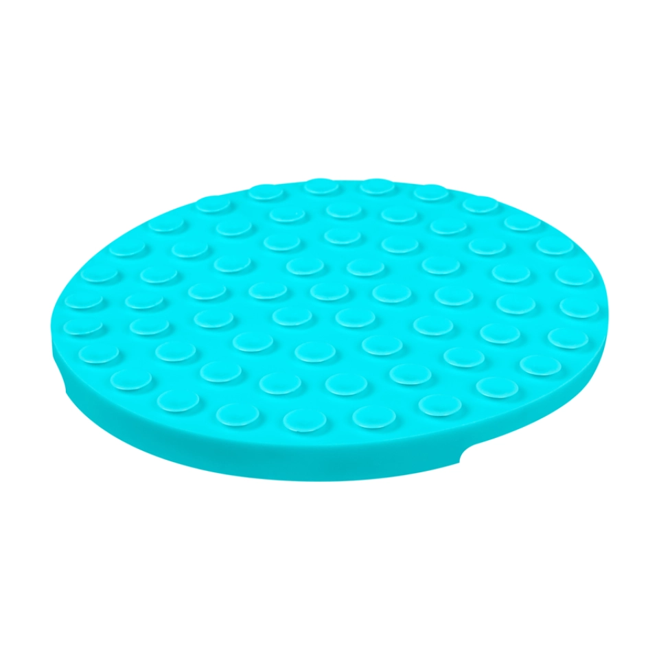Фото Килимок для злизування і повільного харчування WAUDOG Silicone, 211х211х30 мм, блакитний купити за ціною ₴444.00