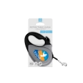 Фото Повідець-рулетка для собак WAUDOG R-leash, малюнок "Прапор", XS, до 12 кг, 3 м, світловідбиваюча стрічка чорний купити за ціною ₴490.80