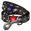 Фото Повідець для собак нейлоновий WAUDOG Nylon, малюнок "NASA", регульований, Ш 15 мм, Дов 152-183 см купити за ціною ₴245.70