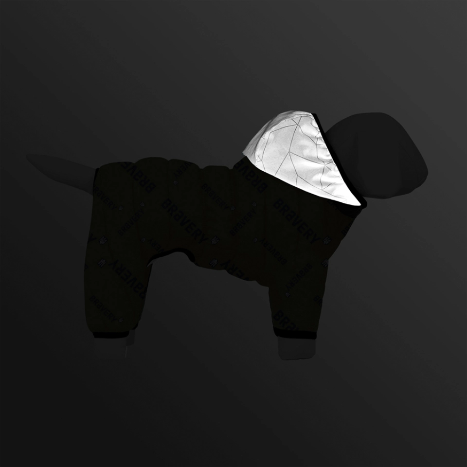 Фото Комбінезон для собак WAUDOG Clothes малюнок "Сміливість", XS30, В 40-43 см, С 27-30 см купити за ціною ₴823.00