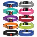 Фото Нашийник для Собак BronzeDog Active Нейлоновий зі Світловідбиттям та Пластиковою Пряжкою Сірий  S(50/1311/Т) купити за ціною ₴103.00