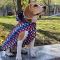 Фото Дощовик для собак Barksi Textile з капюшоном Печворк  L(17558719) купити за ціною ₴818.00