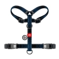 Фото Шлея для собак анатомічна H-подібна WAUDOG Nylon Mono з QR-паспортом, світловідбивна, пластиковий фастекс, розмір М, Ш 20 мм, А 38-60 см, В 45-60 см, чорний купити за ціною ₴398.00