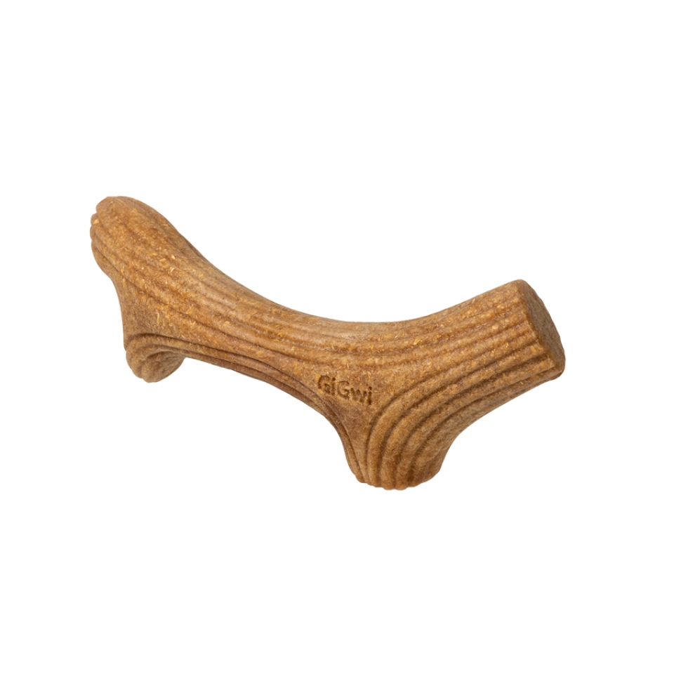 Фото Іграшка для собак Ріг жувальний GiGwi Wooden Antler, дерево, полімер, XS купити за ціною ₴180.00