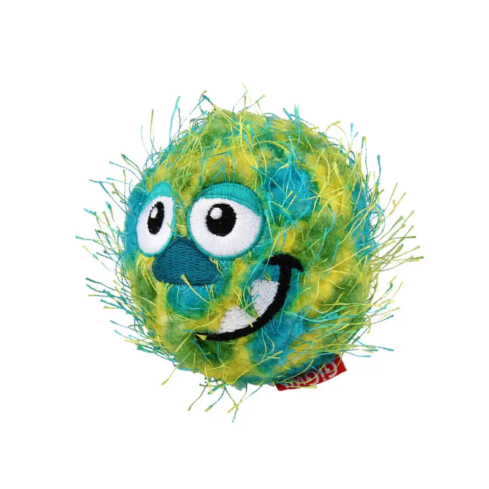 Фото Іграшка для Собак Gigwi Crazy Ball Гумовий М'яч з ворсистим покриттям та пищалкою 7 см купити за ціною ₴318.00