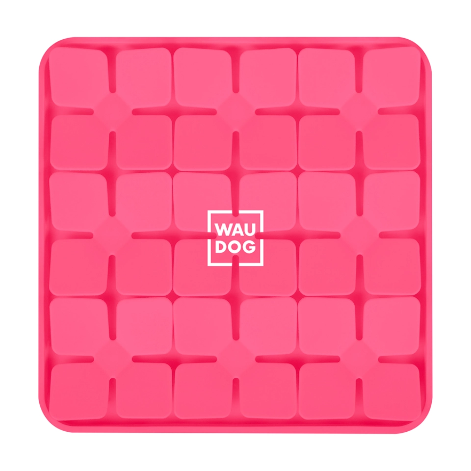 Фото Килимок для пошуку корму WAUDOG Silicone, 205х205х17 мм, рожевий купити за ціною ₴390.00