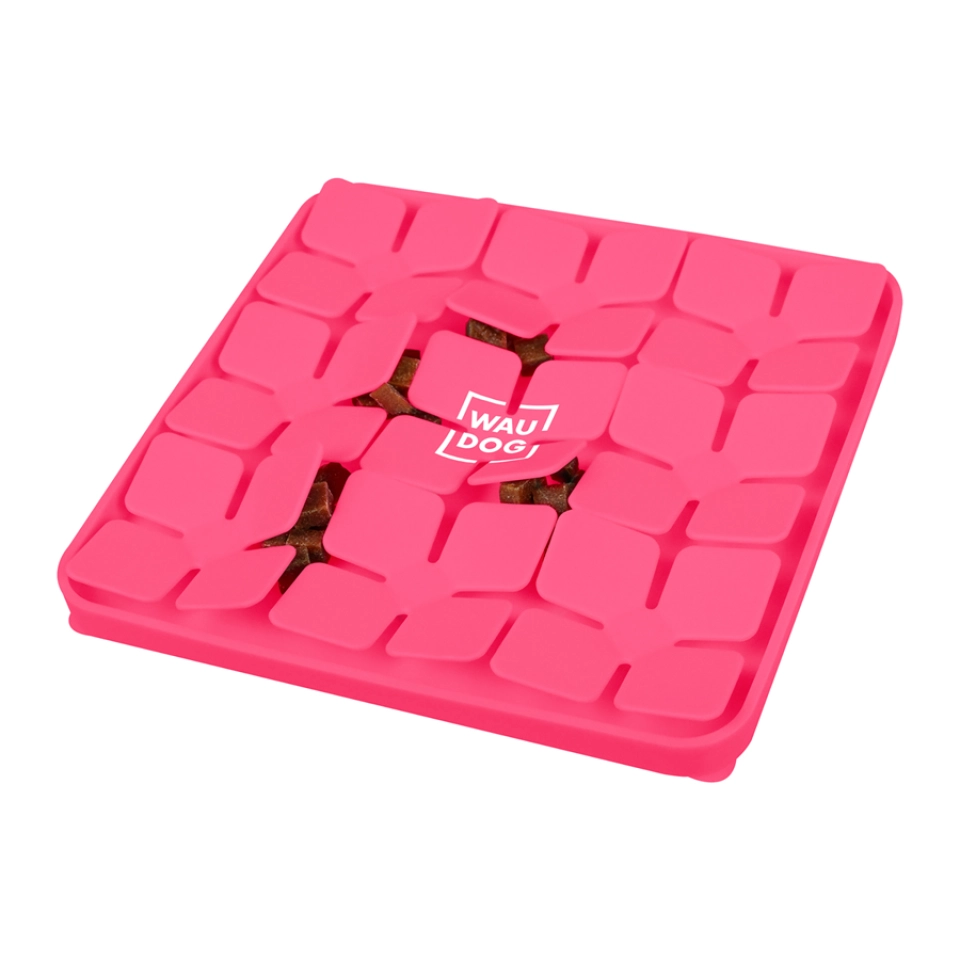 Фото Килимок для пошуку корму WAUDOG Silicone, 205х205х17 мм, рожевий купити за ціною ₴390.00