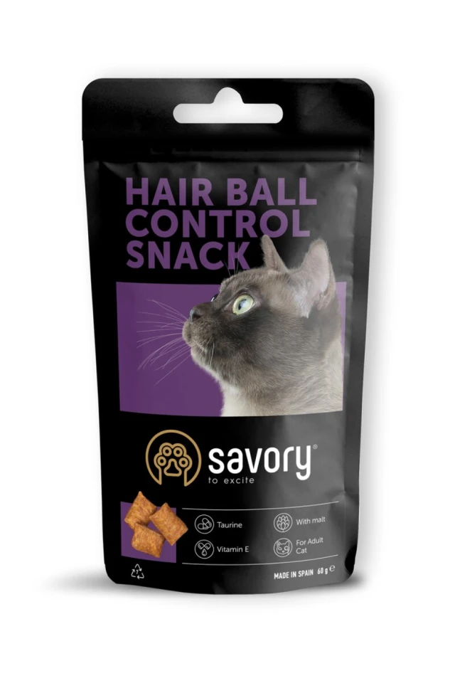 Фото Ласощі SAVORY для котів для виведення шерсті купити за ціною ₴113.00