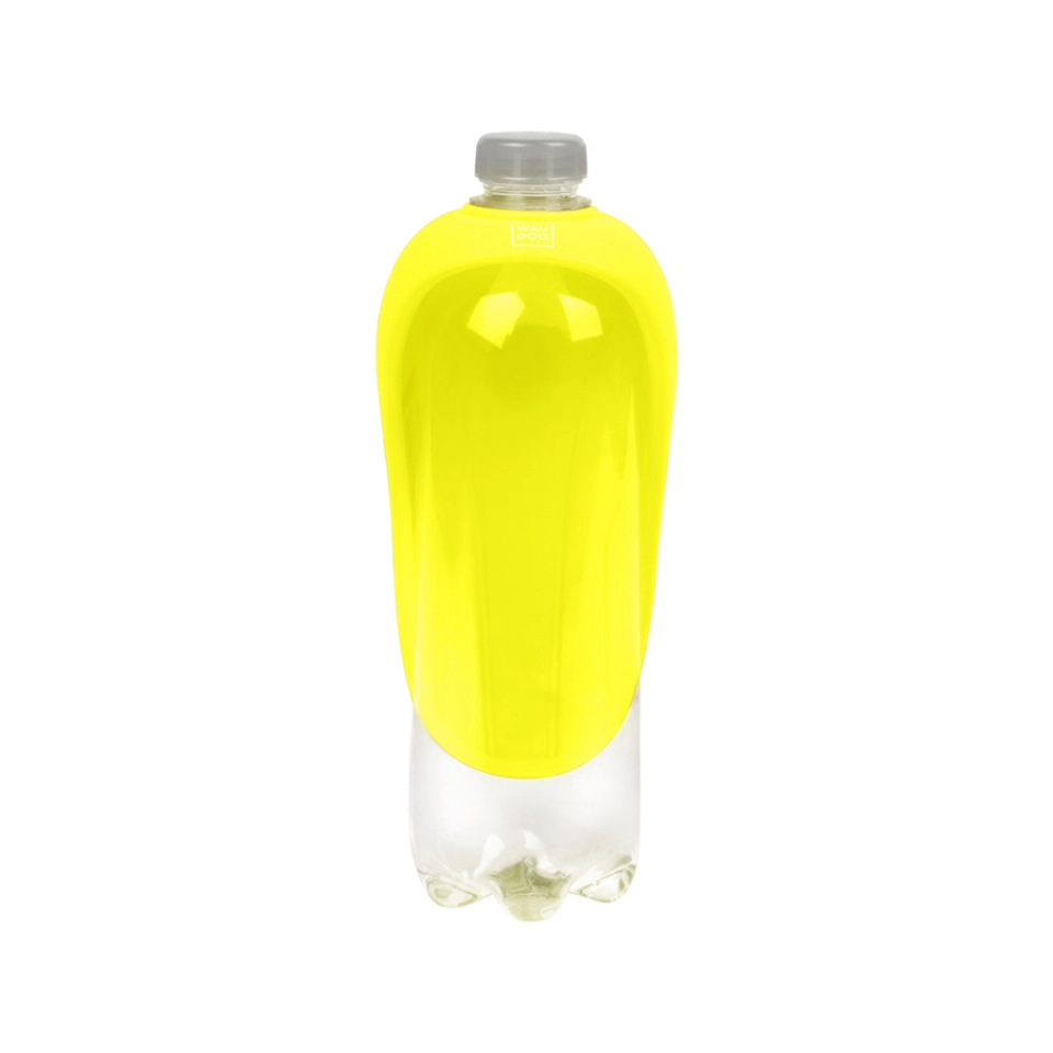 Фото Поїлка-насадка на пляшку WAUDOG Silicone, 165х90 мм жовтий купити за ціною ₴141.00