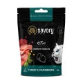 Фото Хрусткі ласощі Savory для здорового росту кошенят, індичка та журавлина купити за ціною ₴109.60