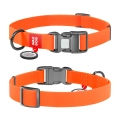 Фото Нашийник для собак водостійкий WAUDOG Waterproof c QR паспортом, пластикова пряжка-фастекс, Ш 20 мм, Дов 28-40 см, помаранчевий купити за ціною ₴267.00