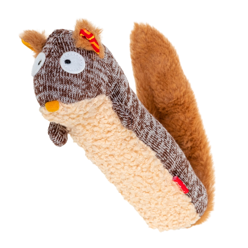 Фото Іграшка для собак Білка з пищалкою GiGwi Plush, текстиль, 29 см купити за ціною ₴443.00