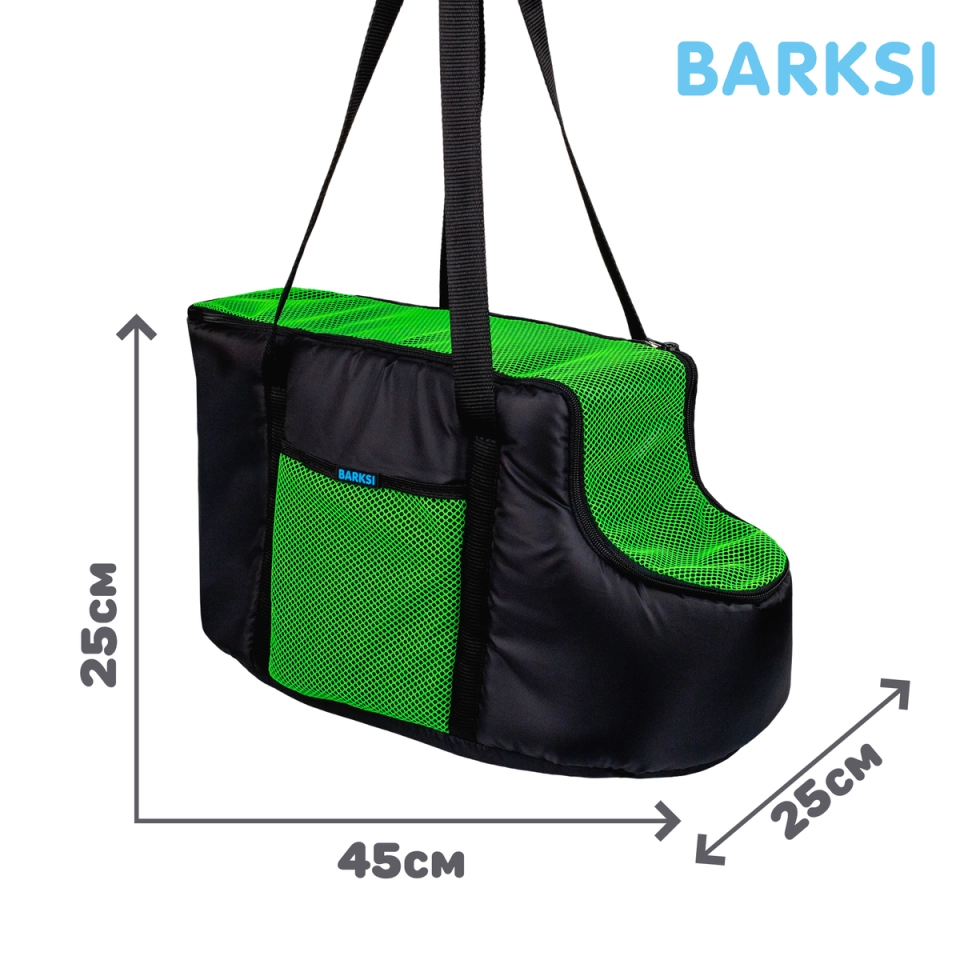 Фото Сумка-переноска для тварин Barksi Чорна купити за ціною ₴1187.00