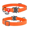 Фото Нашийник для собак водостійкий WAUDOG Waterproof c QR паспортом, металічна пряжка-фастекс, Ш 25 мм, Дов 38-58 см, помаранчевий купити за ціною ₴395.85