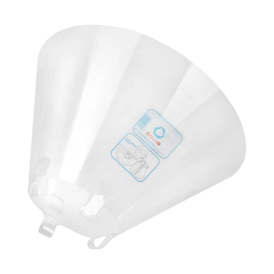 Фото Комірець з пластику COLLAR для собак і котів, розмір S (А:28-33см, В:12см) купити за ціною ₴106.00
