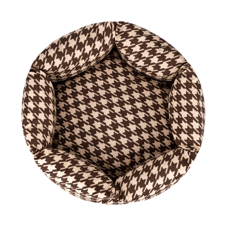 Фото Лежак для Тварин BronzeDog Comfort Круглий Коричневий  M(1222108) купити за ціною ₴592.20
