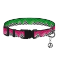 Фото Нашийник для Котів BronzeDog Urban Art Нейлоновий з Пластиковою Пряжкою та Дзвіночком Піт-стоп  XS(49/8711) купити за ціною ₴88.20
