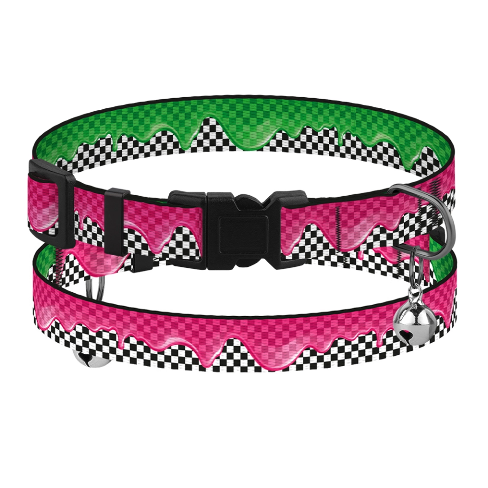 Фото Нашийник для Котів BronzeDog Urban Art Нейлоновий з Пластиковою Пряжкою та Дзвіночком Піт-стоп  XS(49/8711) купити за ціною ₴88.20