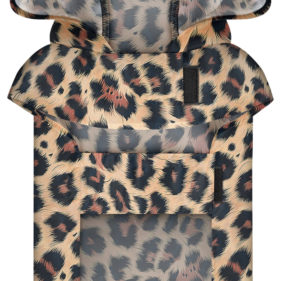 Фото Дощовик-накидка з капюшоном для собак WAUDOG Clothes, малюнок "Леопард", XS, А 26-29 см, B 32-41 см, С 21-26 см купити за ціною ₴407.00