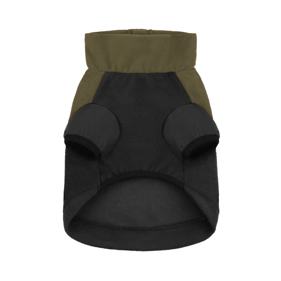 Фото Флісова кофта для собак TM Barksi Textile Оливковий/Чорний  2XS(215125) купити за ціною ₴422.00