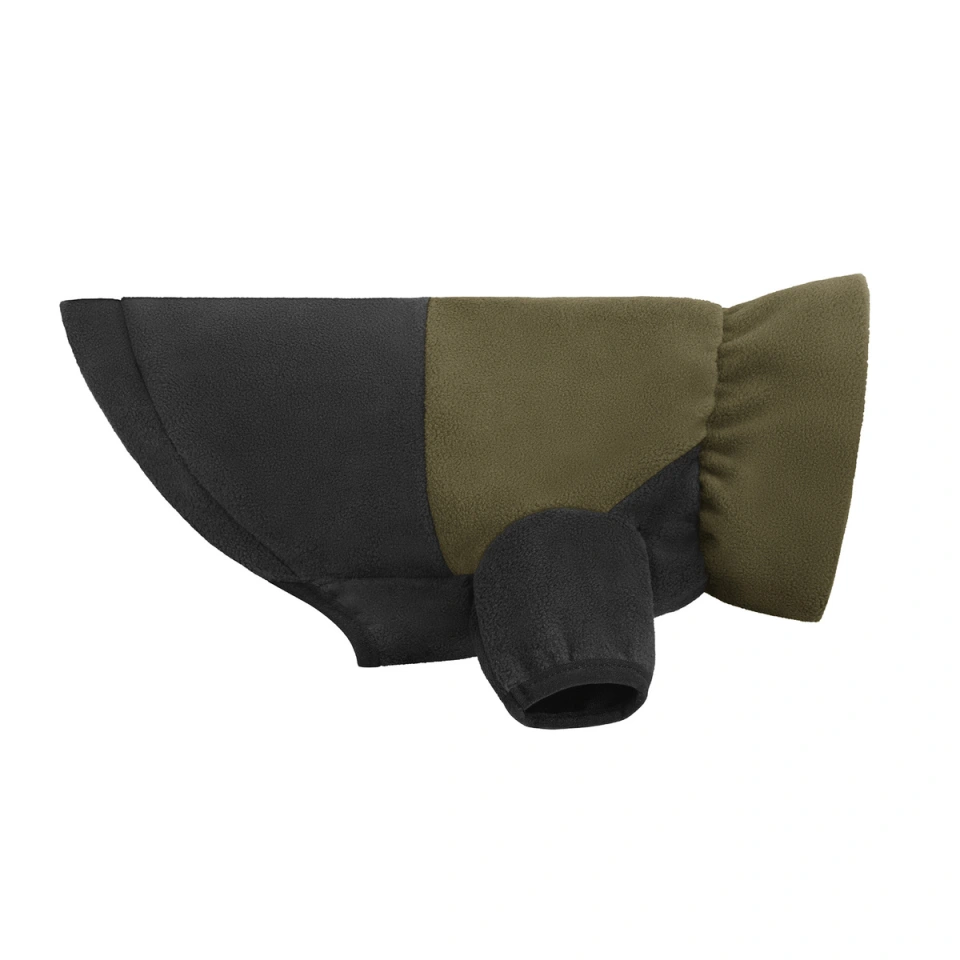 Фото Флісова кофта для собак TM Barksi Textile Оливковий/Чорний  2XS(215125) купити за ціною ₴422.00