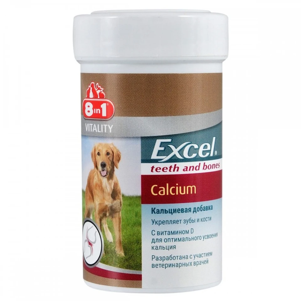Фото Кальцій для собак 8in1 Excel «Calcium» купити за ціною ₴421.00