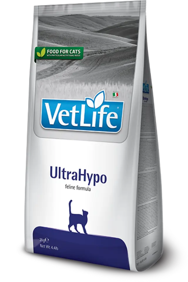 Фото Корм сухий для котів Фарміна Vet Life UltraHypo при харчовій алергії купити за ціною ₴368.00