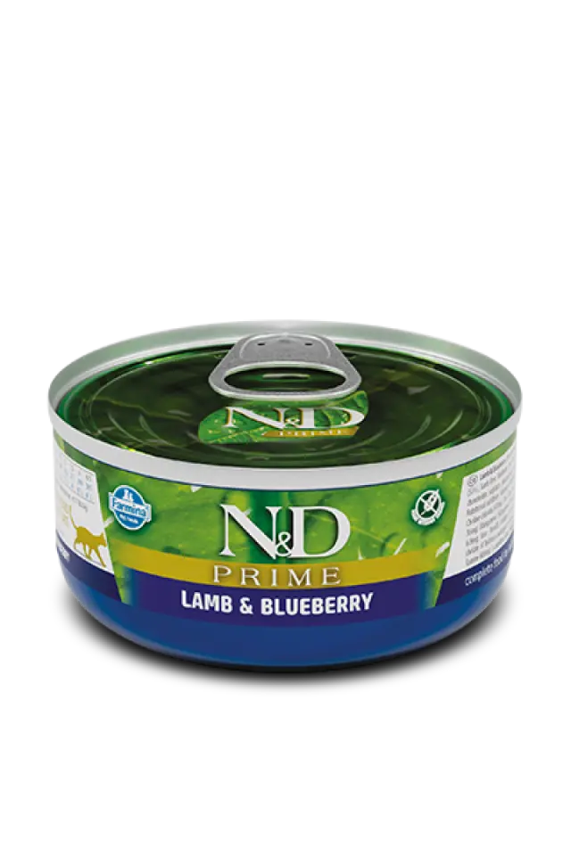 Фото Корм вологий для котів Фарміна N&D Grain Free PRIME LAMB ADULT купити за ціною ₴88.00