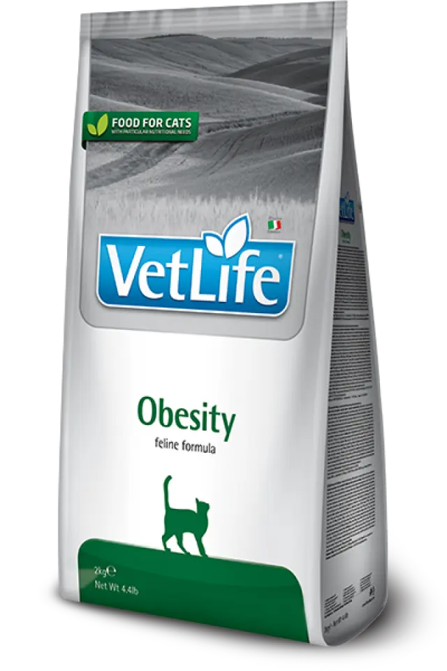 Фото Корм сухий для котів Фарміна Vet Life Obesity для зниження зайвої ваги купити за ціною ₴353.00
