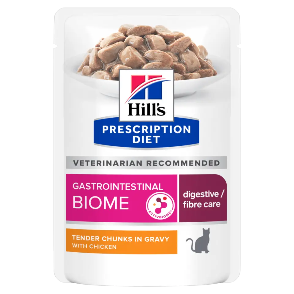 Фото Hill’s Prescription Diet Gastrointestinal Biome при захворюваннях шлунково-кишкового тракту, з куркою купити за ціною ₴73.08