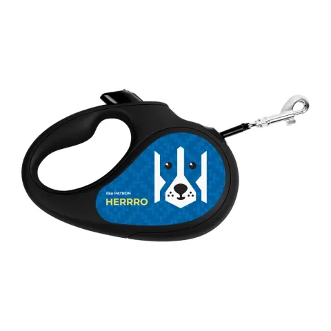 Повідець-рулетка для собак WAUDOG R-leash, малюнок "Патрон", XS, до 12 кг, 3 м, світловідбиваюча стрічка купити за ціною ₴491.00