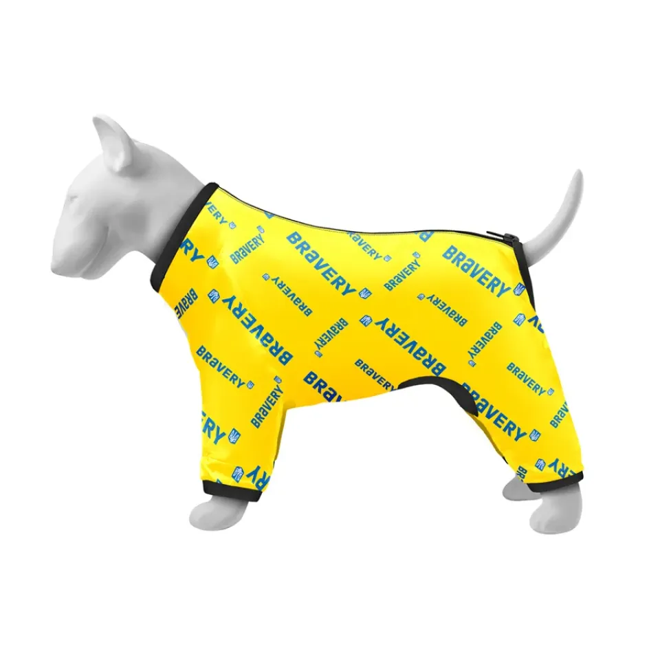 Фото Вітровка для собак WAUDOG Clothes, малюнок "Сміливість", S32, В 47-50 см, С 35-38 см купити за ціною ₴452.00